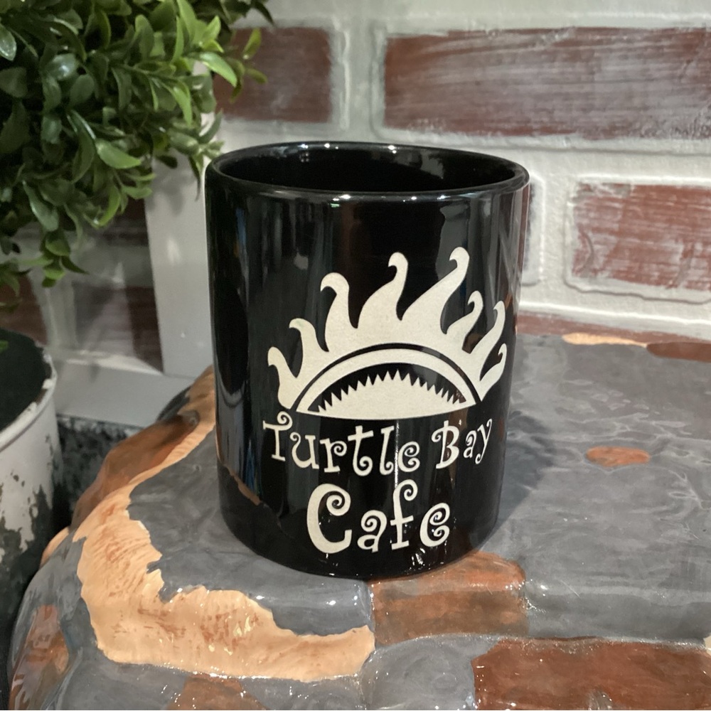 “5/$25” - Turtle Bay Cafe (Akumal Mexico) Ceramic Crafted Coffee Cup / Mug
